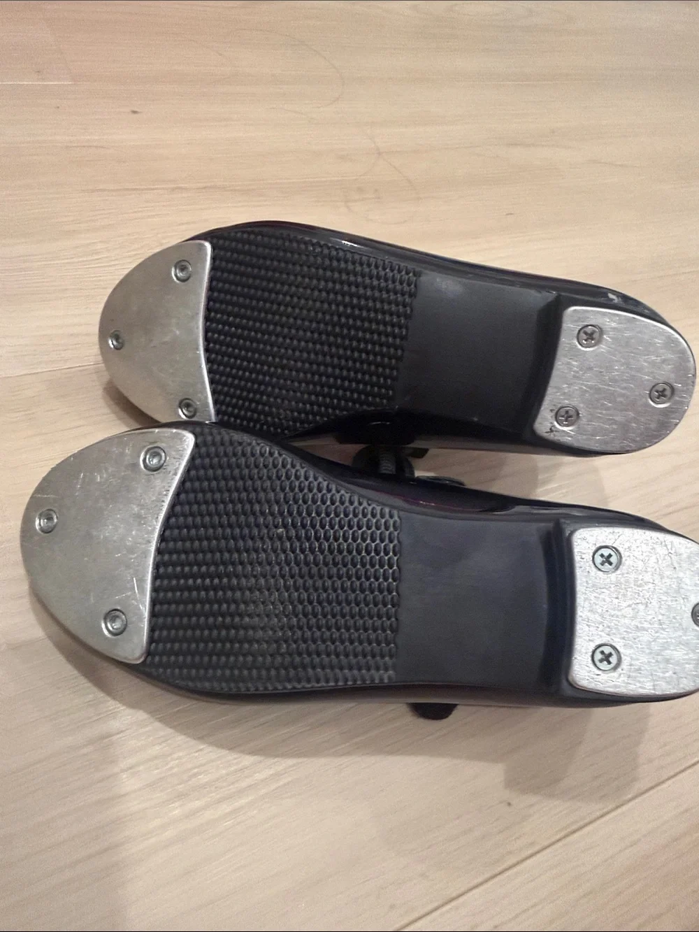 Girls' Black Patent Mary Jane Shoes with Strap Tap shoes